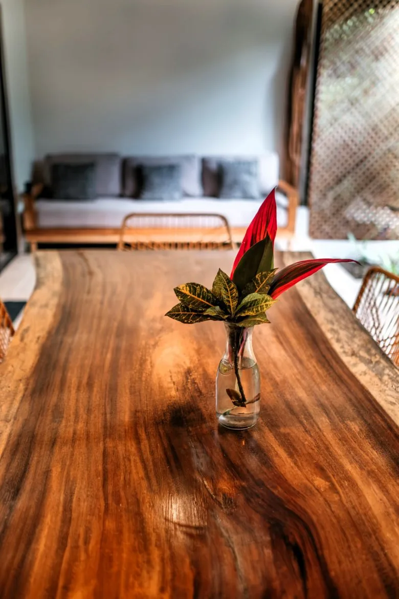 Private garden setting at Makanas Beach Bungalows