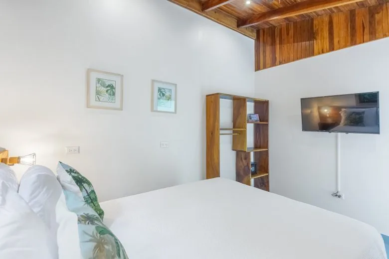 Loft Apartment bedroom at Makanas Beach Bungalows
