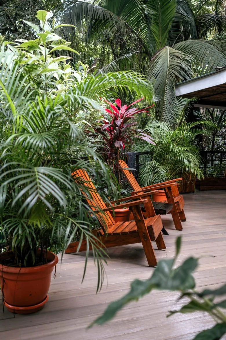 Loft Apartment terrace at Makanas Beach Bungalows, Santa Teresa