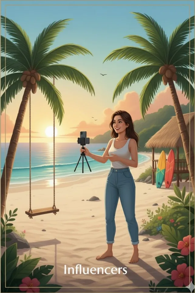 Social Media Influencers in Santa Teresa Costa Rica